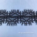 Schwarze dünne Wimpern Lace Ribbon Trim